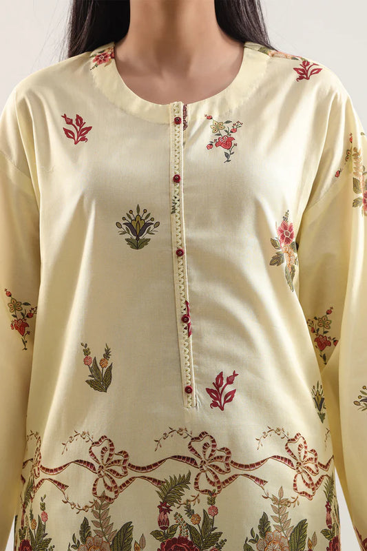 Ivory | Saya 3pc Unstitched Lawn Suit