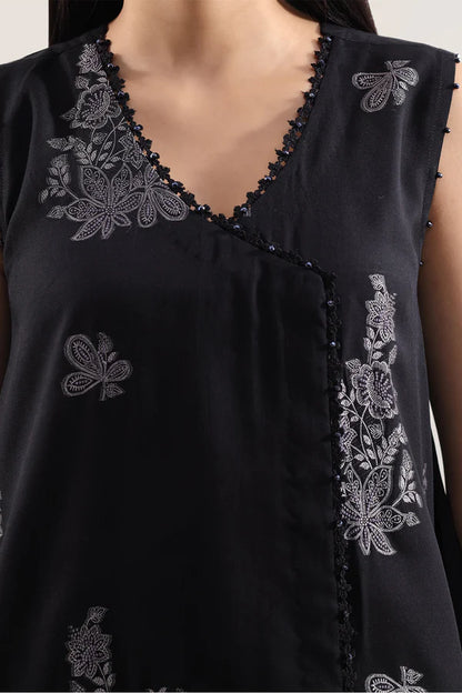 Saya Cotton Jacquard 3pc - Black